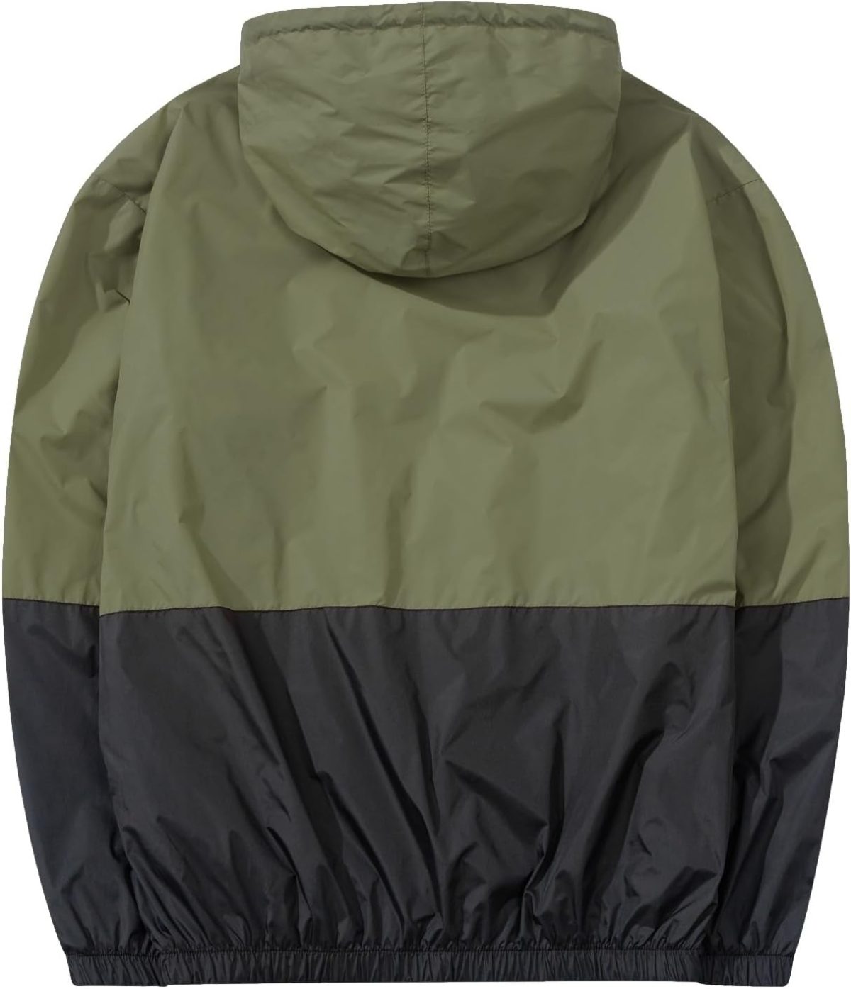 Men Lightweight Windbreaker Jackets Outdoor Hooded Pocket Raincoat Jacket - Image 2