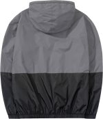 Men Lightweight Windbreaker Jackets Outdoor Hooded Pocket Raincoat Jacket - Image 2