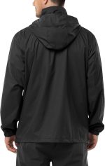 Outdoor  Men Rain Jacket Waterproof Lightweight Packable Rain Shell Raincoat with Hood for Golf Hiking Travel - Image 2