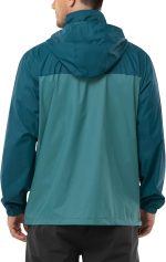 Outdoor  Men Rain Jacket Waterproof Lightweight Packable Rain Shell Raincoat with Hood for Golf Hiking Travel - Image 2