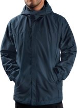 Men Rain Jacket Lightweight Waterproof With Hooded Outdoor Raincoat Jacket For Hiking Travel