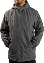 Men Rain Jacket Lightweight Waterproof With Hooded Outdoor Raincoat Jacket For Hiking Travel